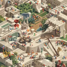 Cartell oficial de La Mercè 2026, il·lustració de Cinta Vidal amb espais emblemàtics de Barcelona